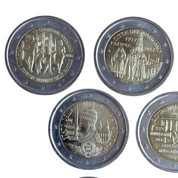Vaticaan. 2 Euro 2010/2019 (7 moedas) (Zonder minimumprijs)