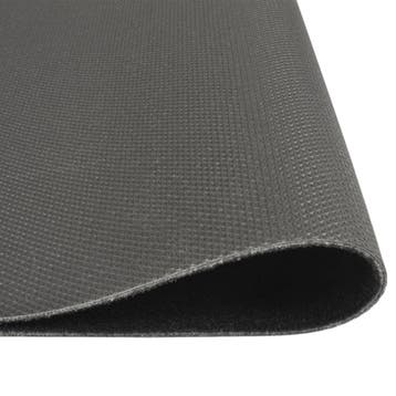 vidaXL Keukenmat wasbaar keukenprint 45x150 cm fluweel zwart, Verzenden, Nieuw