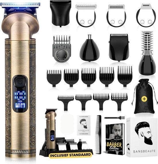 2dekans | 8-in-1 Baardtrimmer Mannen – Bodygroomer – Incl. 8, Handtassen en Accessoires, Tassen | Reistassen en Weekendtassen