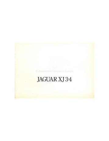 1975 JAGUAR XJ 3.4 BROCHURE NEDERLANDS, Ophalen of Verzenden