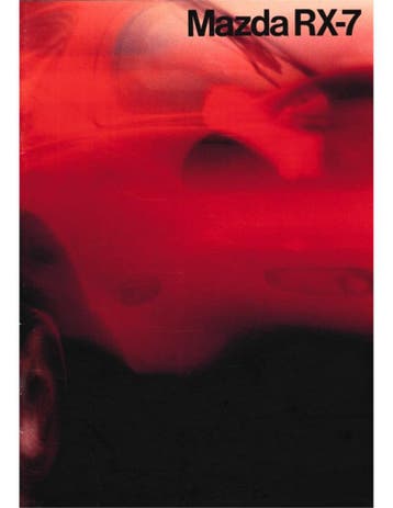 1992 MAZDA RX-7 BROCHURE DUITS