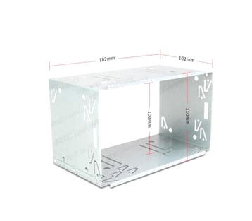 FACADE AUTORADIO 2DIN MÉTALLIQUE UNIVERSEL, Verzenden
