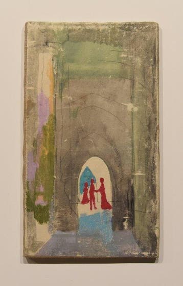 Mino Maccari (1899-1989) - Incontro sotto i Portici -