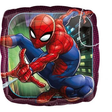 Spiderman Helium Ballon Vierkant 43cm leeg, Verzenden, Nieuw