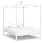 vidaXL Hemelbedframe metaal wit 180x200 cm, Huis en Inrichting, Verzenden, Nieuw