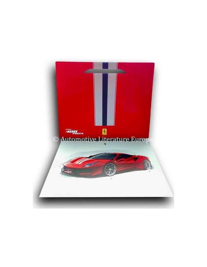 2018 FERRARI 488 PISTA LITHOGRAFIE, Verzamelen, Automerken, Motoren en Formule 1, Ophalen of Verzenden