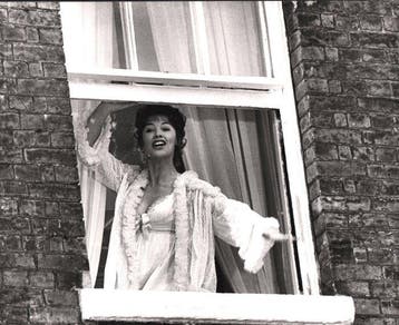 Edward Wing - Lactrice Glenda Jackson en tournage 1973