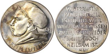 Zilver medaille ohne Jahr (1967) Reformation-ereignisse e..., Verzenden