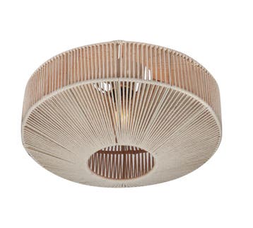 Trio SVEA plafondlamp | E27 Fitting | crèmewit met beige | Ø, Verzenden
