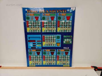 Originele frontplaat van bingo- en spelautomaat..., Nieuw