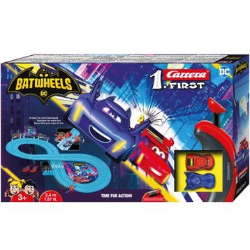 Carrera First Racebaan - Batwheels Time for Action (2,4 mete, Verzenden, Nieuw