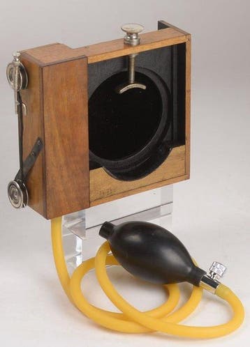 antique French pneumatic flap shutter, Guerry (Paris)