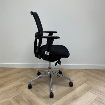 ergonomische bureaustoel met gaasrug en lendesteun, zwart -, Huis en Inrichting, Ergonomisch, Nieuw, Bureaustoel