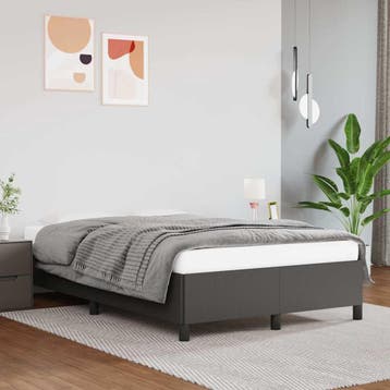 vidaXL Bedframe kunstleer grijs 120x200 cm, Verzenden, Nieuw