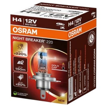 Osram H4 Night Breaker 220 +220% Autolamp – 1 stuk, Verzenden, Nieuw