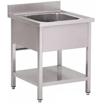 Spoelwerktafel | RVS | Spoelbak + Bodemschap | Zelfmontage, Verzenden