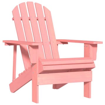 vidaXL Tuinstoel Adirondack massief vurenhout roze, Verzenden, Nieuw