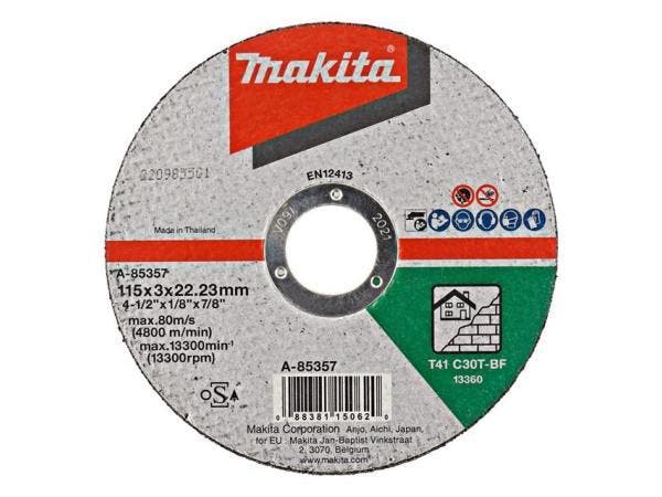Veiling - 16x Makita Doorslijpsch. 115X3,0Mm Steen A-85357, Doe-het-zelf en Bouw, Gereedschap | Zaagmachines