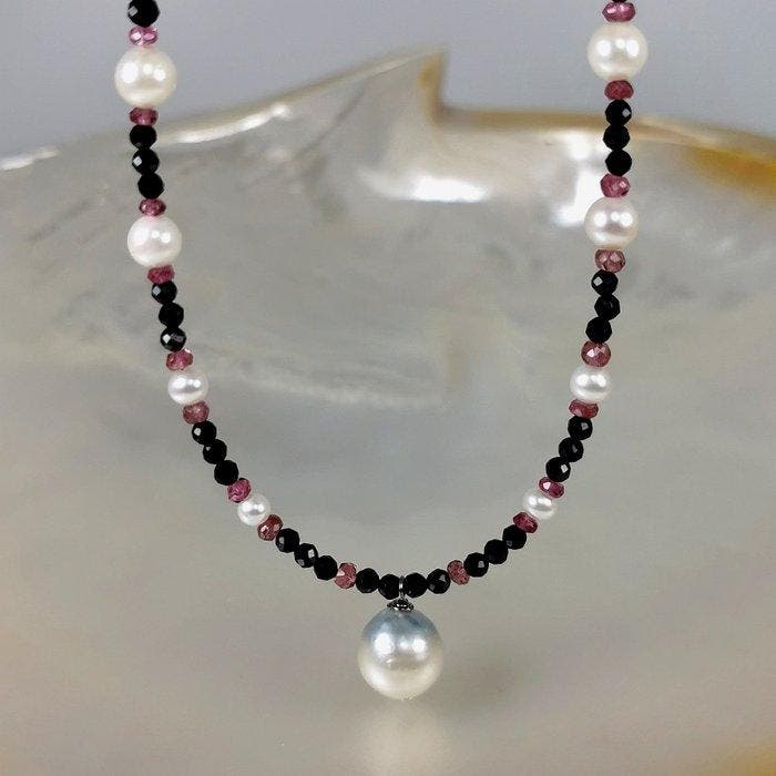 Halsketting Zilver Parel - Parel - SSP-Akoya & Spinels, Handtassen en Accessoires, Kettingen