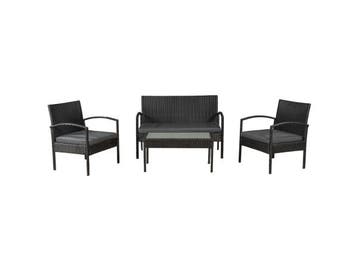 Veiling - Loungeset Trinidad - Polyrotan - Donkergrijs