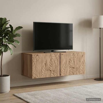 vidaXL Wandmontage TV-kast 78,5 x 31 cm Artisanaal eiken, Huis en Inrichting, Verzenden, Nieuw