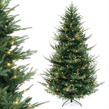 2dekans | Coast Kunstkerstboom 240 cm Groen – Scharnierend –, Ophalen of Verzenden