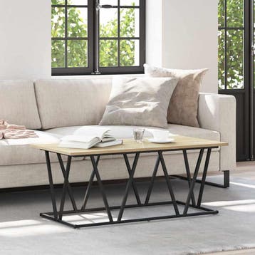 vidaXL Salontafel Sonoma Eik 100 x 50 x 40 cm, Huis en Inrichting, Verzenden, Nieuw