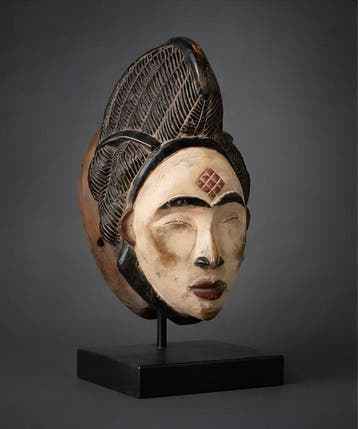 Prachtig godinnenmasker Punu Mukuyi - Gabon - Prachtig