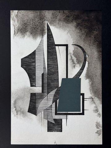Eugène Eechaut (1928-2019) - Abstract ink composition