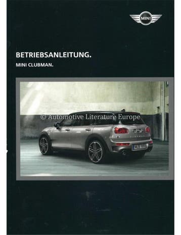 2015 MINI CLUBMAN INSTRUCTIEBOEKJE DUITS, Ophalen of Verzenden