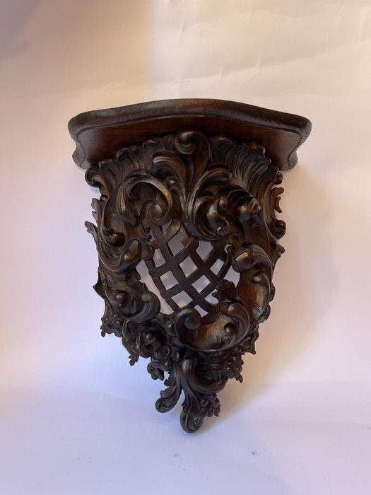 Wandrek - hard hout - Handgesneden, Antiek en Kunst, Antiek | Overige Antiek