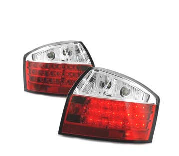 Feux Arrière Pour Audi A4 00-04 Led Rouge Blanc, Verzenden