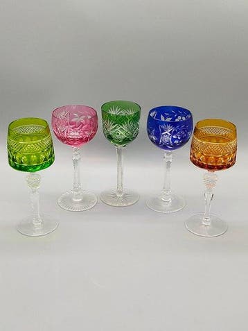 5-teiliges Römer Gläser Set Patchwork – Bunt Kristallglas