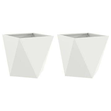 Lot 2 bacs acier blanc 50cm - Jusqua epuisement -46%, Verzenden