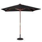 Parasol vierkant zwart 2,5 meter | 2,7(h)x 2,5(Ø)m Bolero, Verzenden