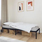 vidaXL Bedframe metaal zwart 80x200 cm, Huis en Inrichting, Slaapkamer | Bedden, Verzenden, Nieuw