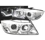 Phares Pour Bmw E90 E91 05-08 Angel Eyes 3D Chromé, Verzenden
