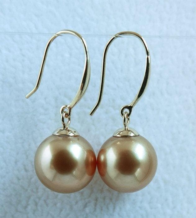 Boucles doreilles - Or jaune 18 kt. - Saturation 24K -, Bijoux, Sacs & Beauté, Boucles d'oreilles