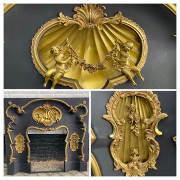 Excellente Napoleon III schouw met verguld, bronzen