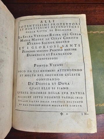 Pompeo Vizani - gentil’huomo bolognese diece libri delle