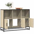 vidaXL Dressoir 100x35x76 cm bewerkt hout sonoma, Verzenden, Nieuw