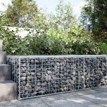 vidaXL Schanskorf 100x100x50 cm gegalvaniseerd ijzer, Verzenden