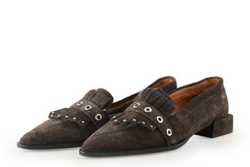 VIA VAI Instappers in maat 38½ Bruin, Kleding | Dames, Schoenen, Bruin, Verzenden, Instappers, Zo goed als nieuw