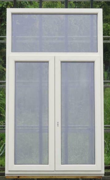 pvc raam , chassis , venster 122 x 208  3 stuks creme, Bricolage & Construction, Châssis & Portes coulissantes, Ophalen of Verzenden