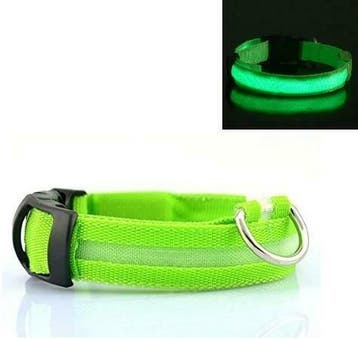 LED Halsband GROEN, Verzenden