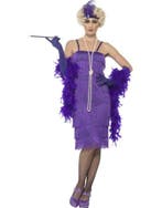 Jaren 20 charleston jurk paars, Ophalen of Verzenden, Nieuw