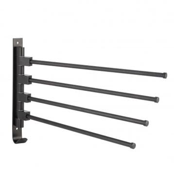 Handdoekenrek Wandmontage | Zwart | Nieuw | Scherpe Prijs, Huis en Inrichting, (Half)hoge kast, Minder dan 50 cm, Nieuw, Ophalen of Verzenden
