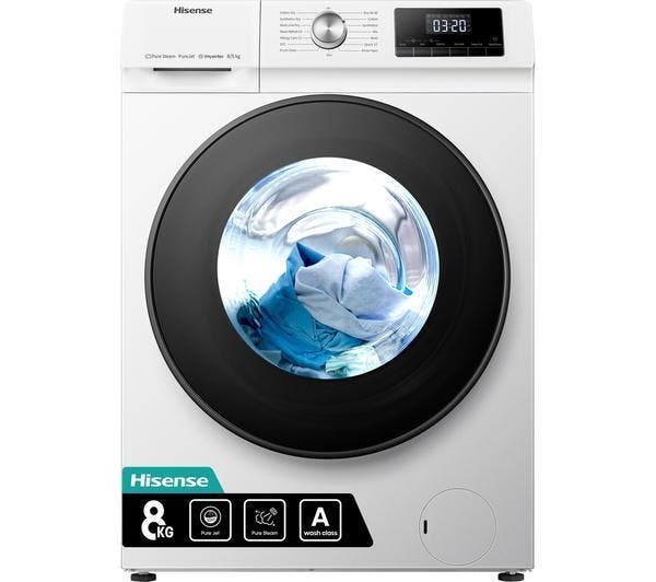 Hisense WDQA8014EVJM - Was-droogcombinatie - 8 kg wassen - 5, Elektronische apparatuur, Was-droogcombinaties, Ophalen of Verzenden