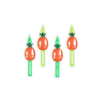 Ananas Kaarsjes 5,9cm 4st, Verzenden