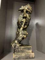 Statue, Silence - 30 cm - Résine, Peinture